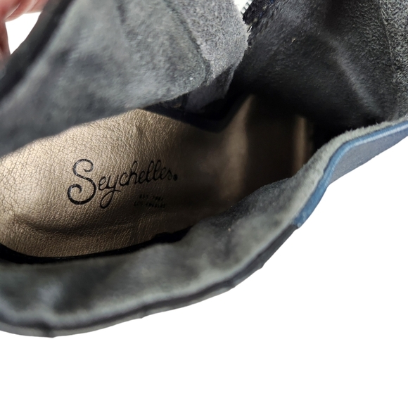 Seychelles Amusing Leather Peep Toe Diamond Quilted Ankle Boots Womens Size 7 - Picture 10 of 12